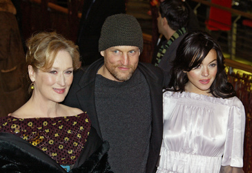 Meryl Streep, Woody Harrelson, Lindsay Lohan