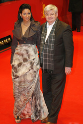 Joschka Fischer mit Gattin Minu Barati