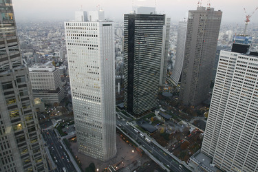 Blick von 45. Stock des Tokyo Metropolitan Government Buildings