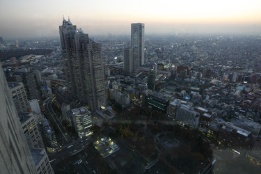 Blick von 45. Stock des Tokyo Metropolitan Government Buildings