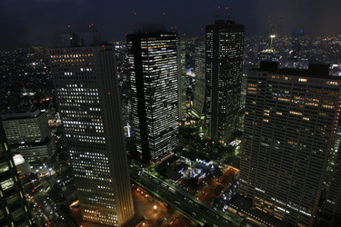 Blick von 45. Stock des Tokyo Metropolitan Government Buildings