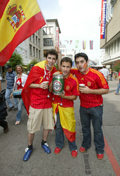 Fans aus Spanien auf der Fanmeile