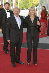 Volker Schlöndorff mit Begleitung