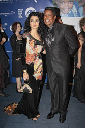 Jermaine Jackson mit Ehefrau Halima Rashid