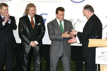 Chrisitan Wulff, Arnold Schwarzenegger, Thomas Gottschalk, Fred B. Irwin