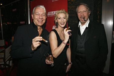 Jo Groebel mit Gattin Grit Weiss, Reiner Schöne