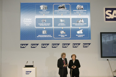 Henning Kagermann, Angela Merkel