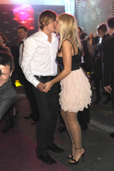 Annemarie Eilfeldwith mit Freund Steffen Cieszynski