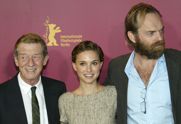 John Hurt, Natalie Portman, Hugo Weaving