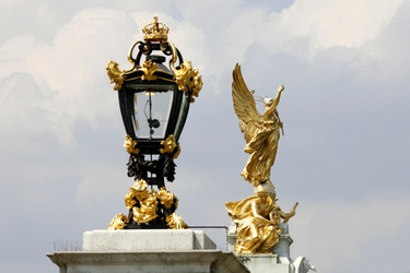 Vergoldete Siegesgöttin auf dem Victoria Memorial
