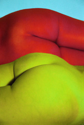 blau, rot und grün / blue, red and green