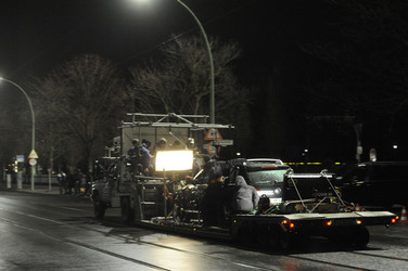 Nachtdreh zum Thriller 'Unknown Identity'