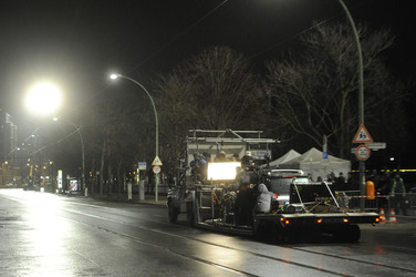 Nachtdreh zum Thriller 'Unknown Identity'