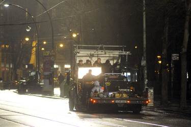 Nachtdreh zum Thriller 'Unknown Identity'