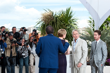 Oliver Stone, Carey Mulligan, Michael Douglas, Shia LaBeouf