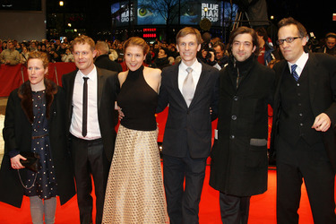 Andreas Lust (2.v.l), Franziska Weisz (3.v.l.), Benjamin Heisenb