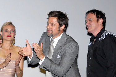 Diane Kruger, Brad Pitt, Quentin Tarantino