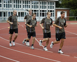 Christian Vander, Tim Borowski, Daniel Jensen, Petri Pasanen, Tim Wiese