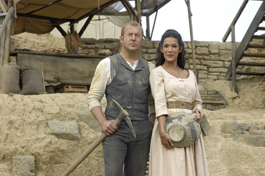 Heino Ferch als Heinrich Schliemann, Mélanie Doutey als Sophia Schliemann