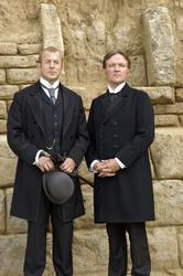 Heino Ferch als Heinrich Schliemann und Justus von Dohnányi als Oskar Neumann