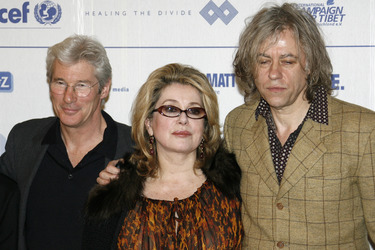 Richard Gere, Catherine Deneuve, Bob Geldof