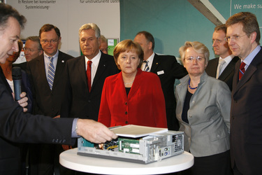 Stephan Weil, Michael Glos, Angela Merkel, Annette Schavan, Christian Wulff
