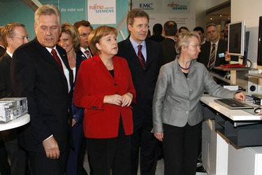 Michael Glos, Angela Merkel, Christian Wulff, Annette Schavan