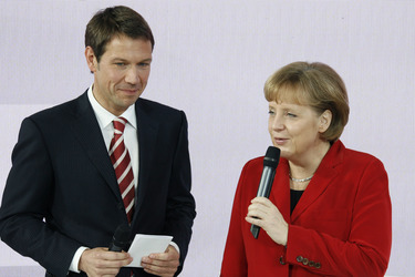 René Obermann, Angela Merkel