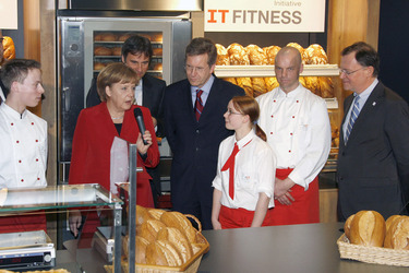 Angela Merkel, Achim Berg, Chrisitian Wulff, Stephan Weil