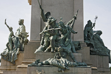 Sockel des Reiterstandbilds von Garibaldi