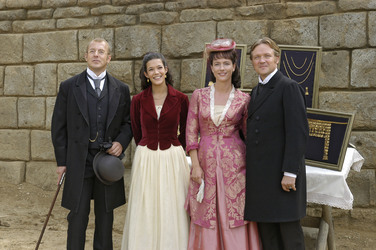 Heino Ferch als Heinrich Schliemann, Mélanie Doutey als Sophia Schliemann, Claudia Michelsen als Michaela Neumann, Justus von Dohnányi als Oskar Neumann