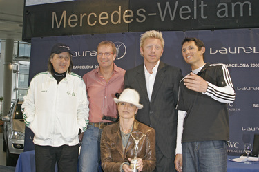 Christoph Langen, Illie Nastase, Boris Becker, Michael Teuber, Kirsten Bruhn