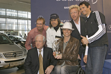 Christoph Langen, Illie Nastase, Boris Becker, Michael Teuber, Burghard Graf Vitzthum, Kirsten Bruhn