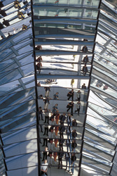Spiegel in der Kuppel des Reichstages