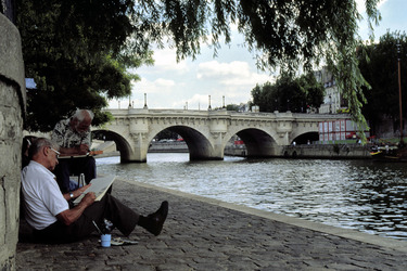 Maler bei der Pont Neuf