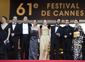 Fernando Meirelles mit Gattin, Yusuke Iseya, Alice Braga, Julianne Moore, Don Mc Kellar, Gael Garcia Bernal, Yoshino Kimura