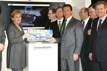 Angela Merkel, Arnold Schwarzenegger, Stephan Weil, Christian Wulff