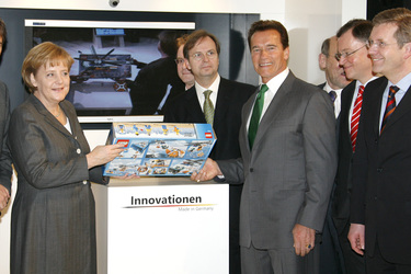 Angela Merkel, Arnold Schwarzenegger, Stephan Weil, Christian Wulff