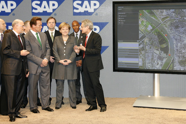 Angela Merkel, Arnold Schwarzenegger, Henning Kagermann