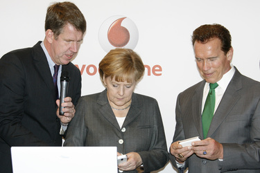Friedrich Joussen, Angela Merkel, Arnold Schwarzenegger
