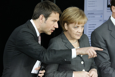 René Obermann, Angela Merkel