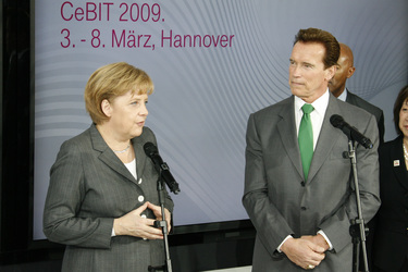 Angela Merkel, Arnold Schwarzenegger