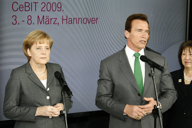 Angela Merkel, Arnold Schwarzenegger