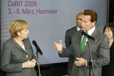 Angela Merkel, Arnold Schwarzenegger