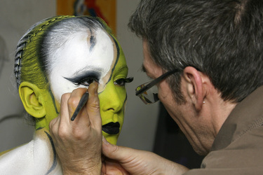 Jörg Düsterwald mit Model