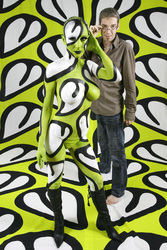 Jörg Düsterwald mit Model