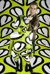 Jörg Düsterwald mit Model