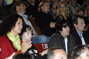 Barbara Wussow mit Sohn Nikolaus, Benjamin Wussow mit Ziehvater Jörg Wollny