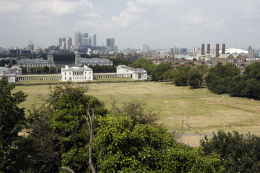Blick vom Königlichen Observatorium von Greenwich / Royal Greenwich Observatory