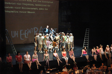 Fotoprobe 'Aufstieg und Fall der Stadt Mahagonny'